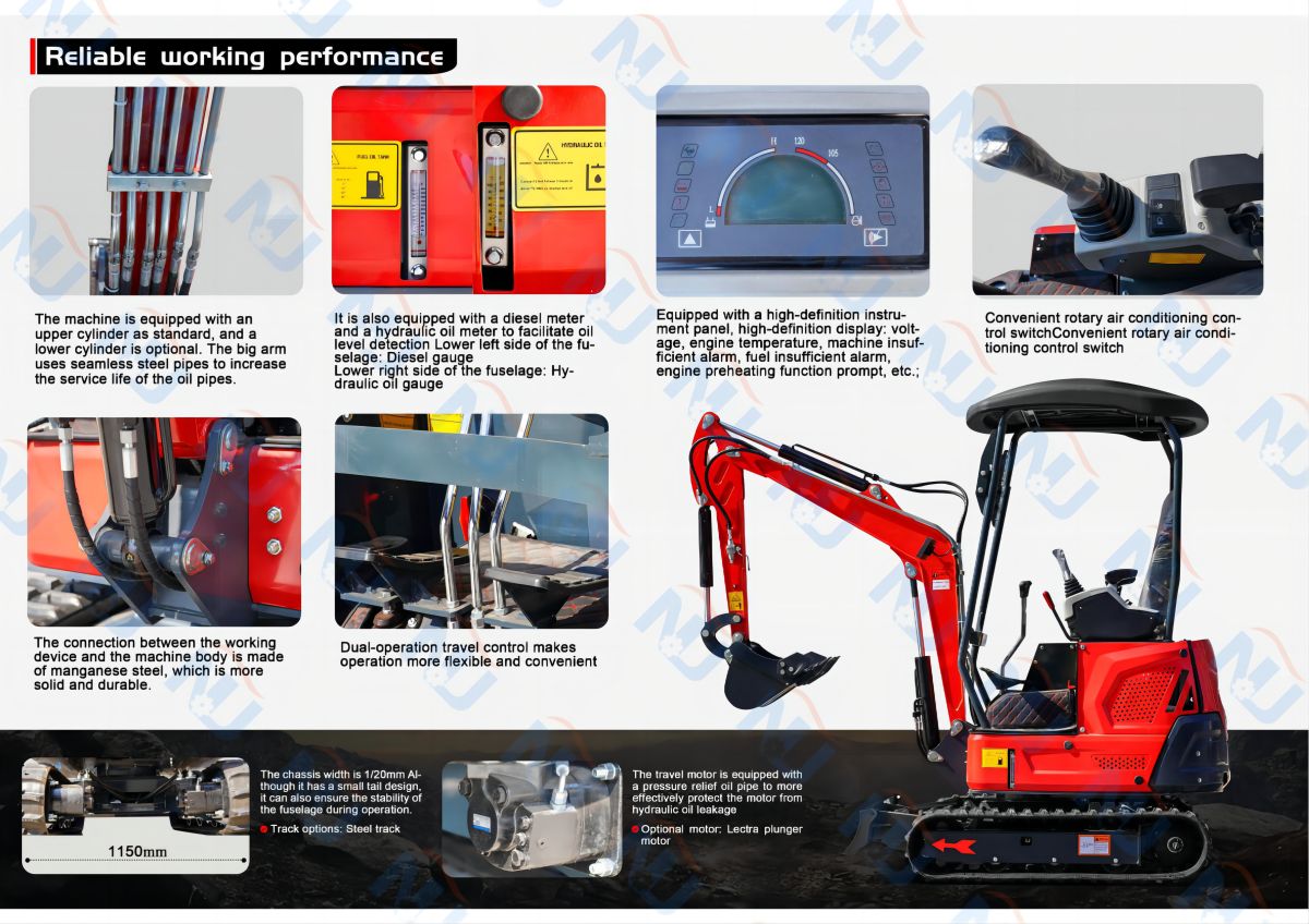 Crawler Digger Farm Excavator Machine 1.8 Ton Crawler Digger Farm Excavator Machine 1.8 Ton